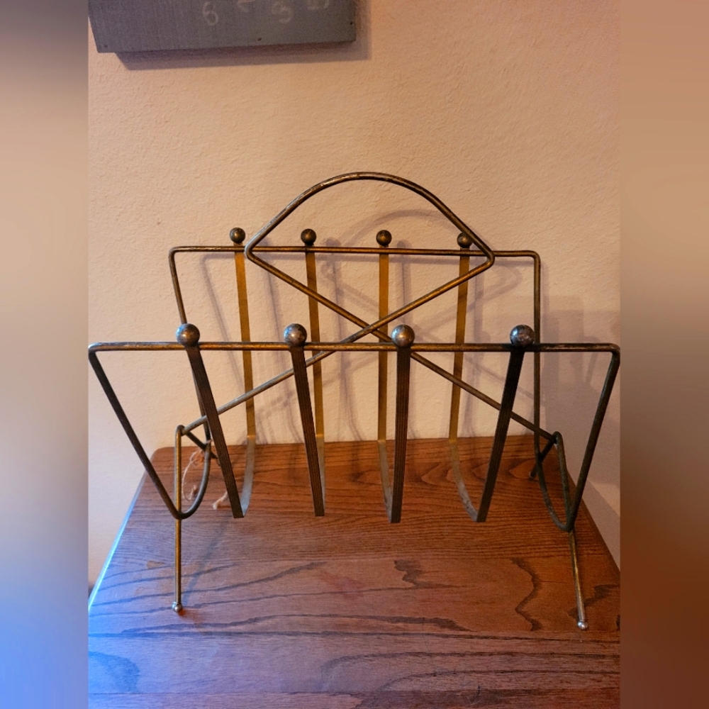 Mid century modern magazine rack